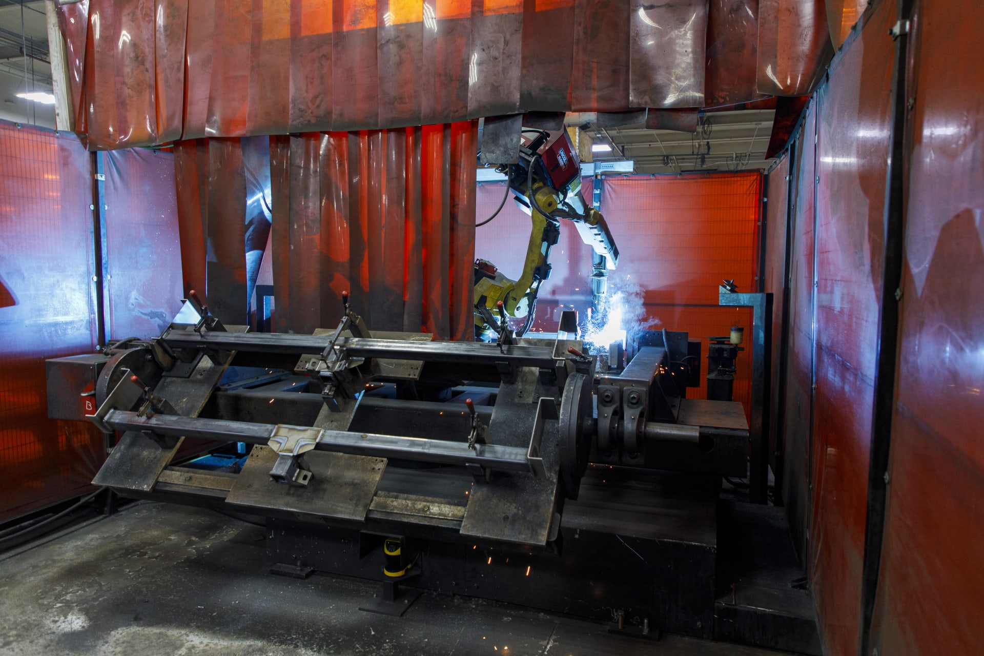 Team Member Working at Lippert Metal Fabrication Manufacturing Plant